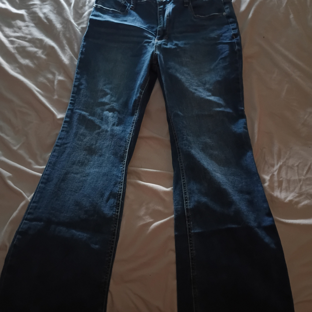 No Boundaries Dark Blue Flare Jeans